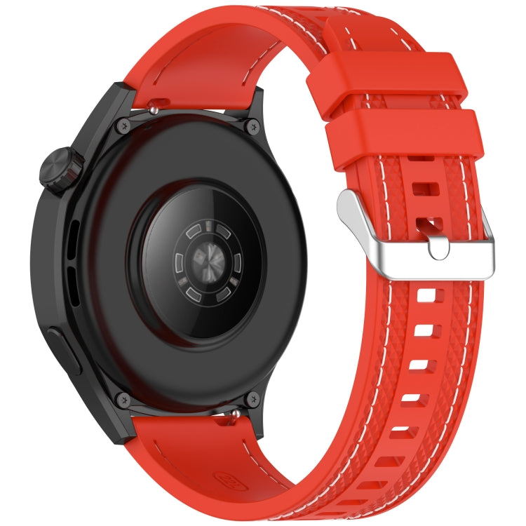 For Honor Watch 4 Pro Quick Release Two Side Stitching Silicone Watch Band