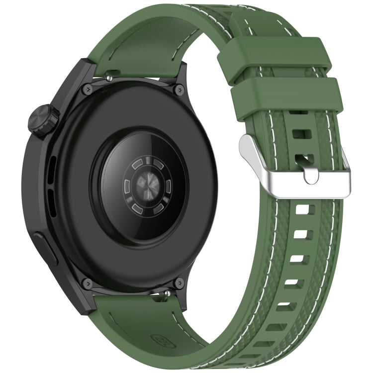 For COROS Pace 3 Quick Release Two Side Stitching Silicone Watch Band