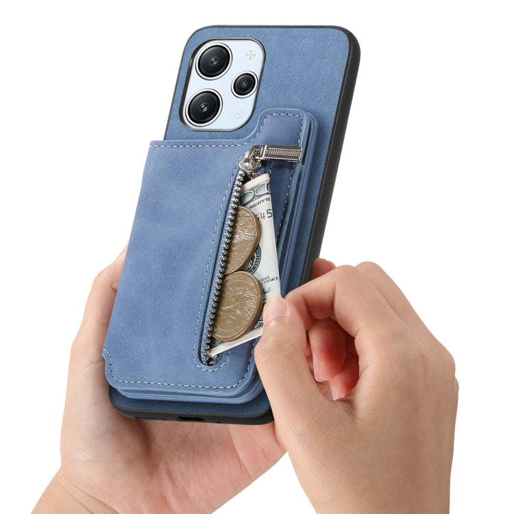 For Xiaomi 14 Retro MagSafe Zipper Wallet Card Bag Back Phone Case