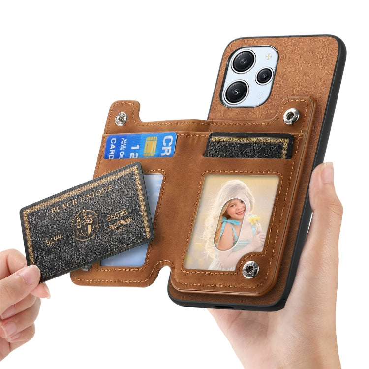 For Xiaomi 14 Retro MagSafe Zipper Wallet Card Bag Back Phone Case