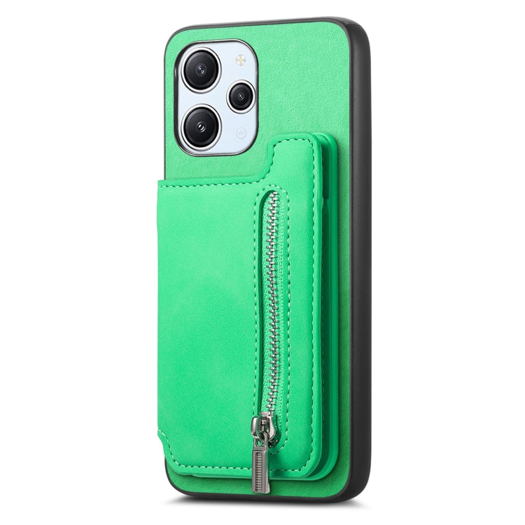 For Redmi Note 13 Pro+ Retro MagSafe Zipper Wallet Card Bag Back Phone Case
