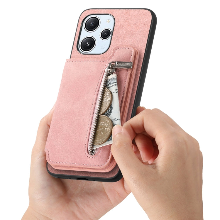 For Xiaomi 15 Retro MagSafe Zipper Wallet Card Bag Back Phone Case