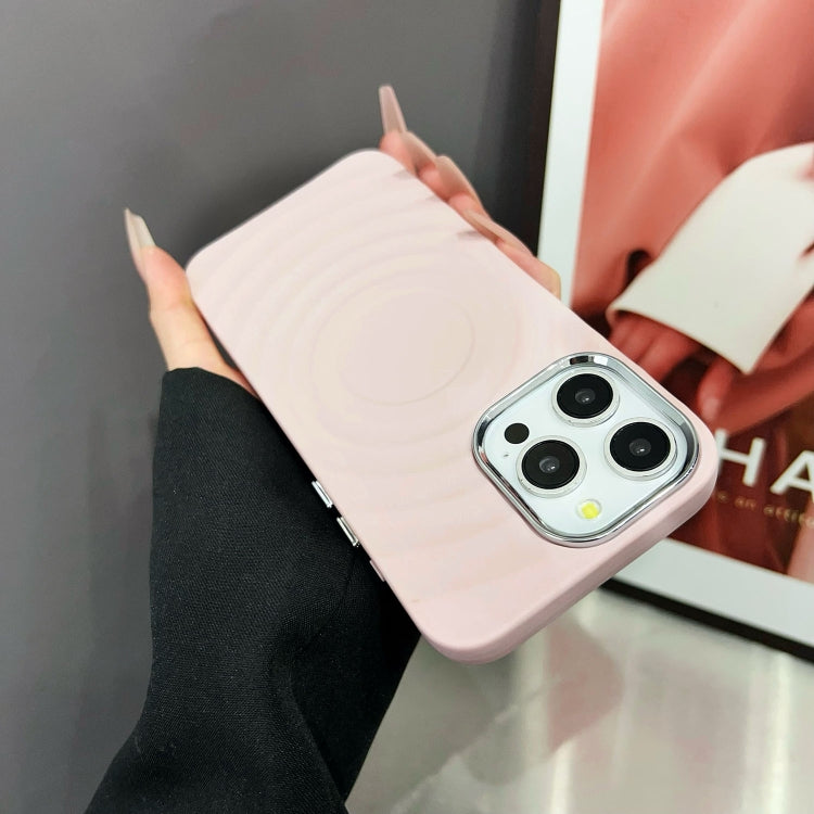 For iPhone 11 Pro Wave MagSafe Silver Lens Frame TPU Phone Case