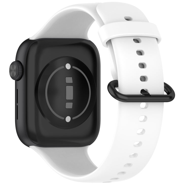 For Honor Watch 5 Solid Color Black Buckle Soft Silicone Watch Band