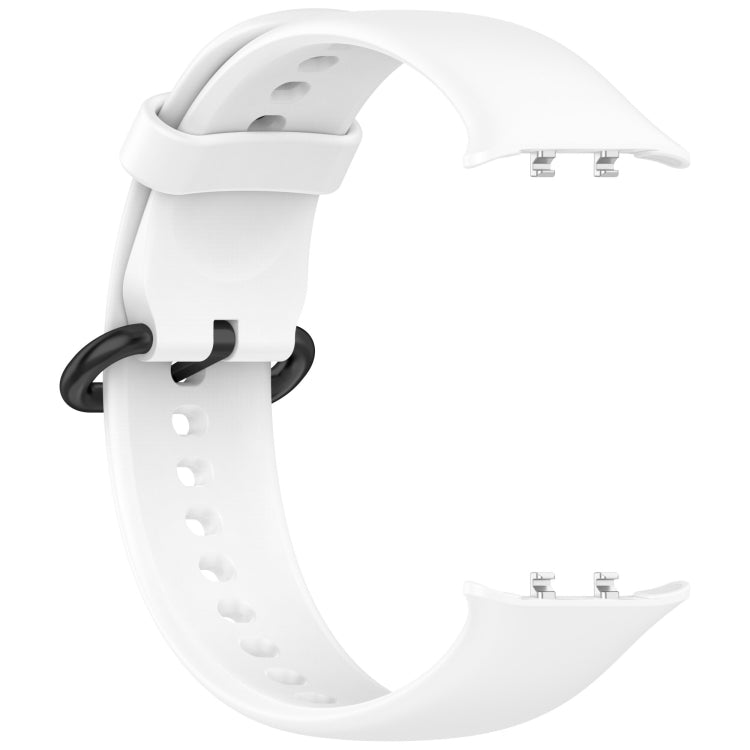 For Honor Watch 5 Solid Color Black Buckle Soft Silicone Watch Band