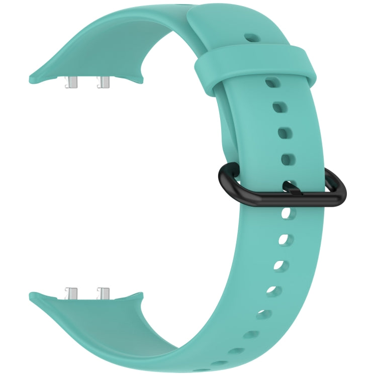 For Honor Watch 5 Solid Color Black Buckle Soft Silicone Watch Band