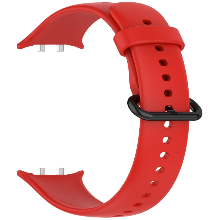 For Honor Watch 5 Solid Color Black Buckle Soft Silicone Watch Band