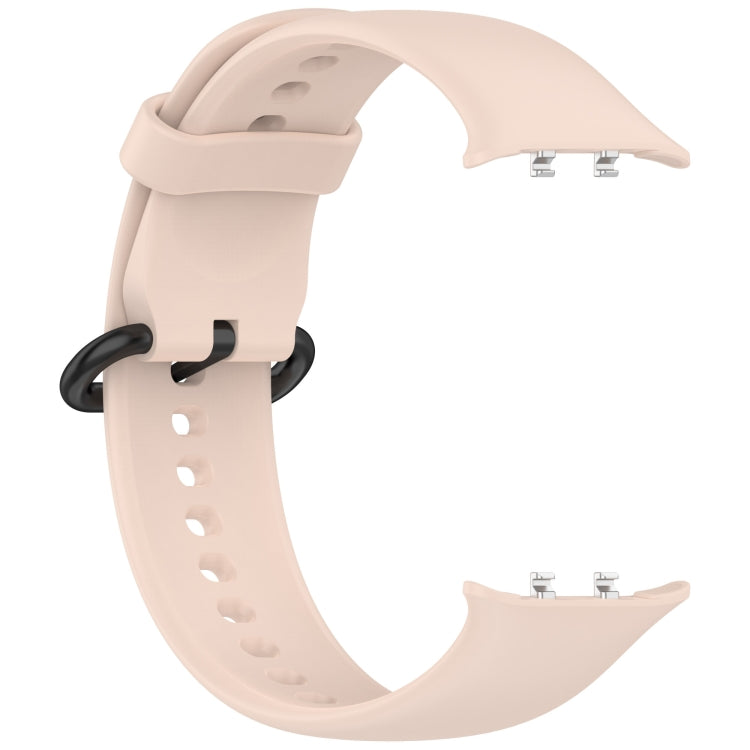 For Honor Watch 5 Solid Color Black Buckle Soft Silicone Watch Band