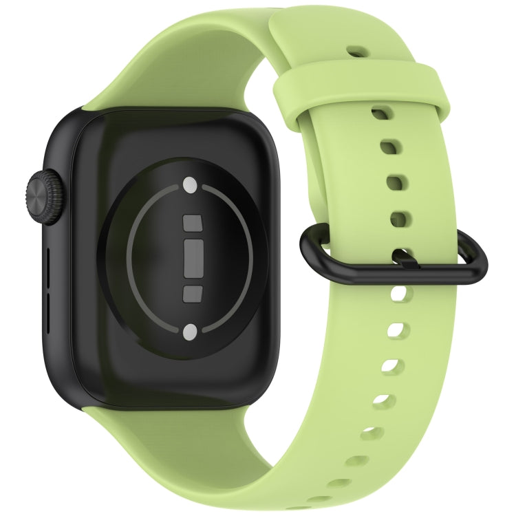 For Honor Watch 5 Solid Color Black Buckle Soft Silicone Watch Band