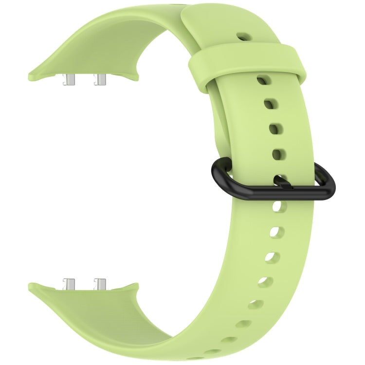 For Honor Watch 5 Solid Color Black Buckle Soft Silicone Watch Band