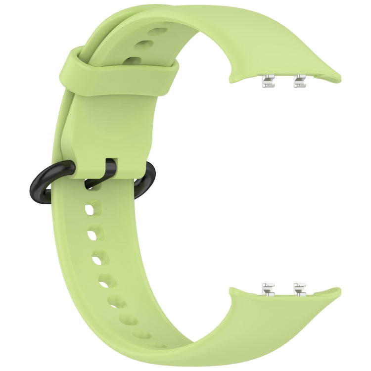For Honor Watch 5 Solid Color Black Buckle Soft Silicone Watch Band