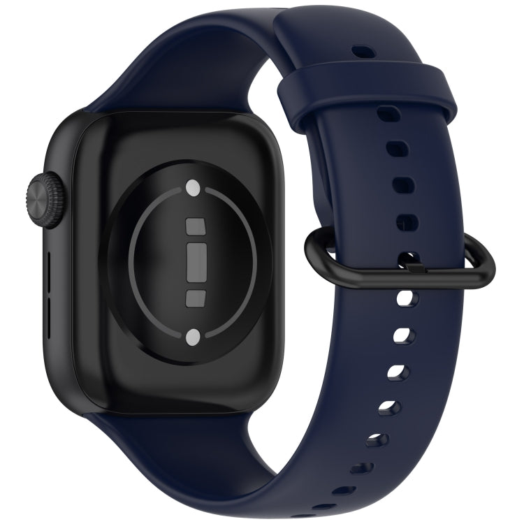For Honor Watch 5 Solid Color Black Buckle Soft Silicone Watch Band