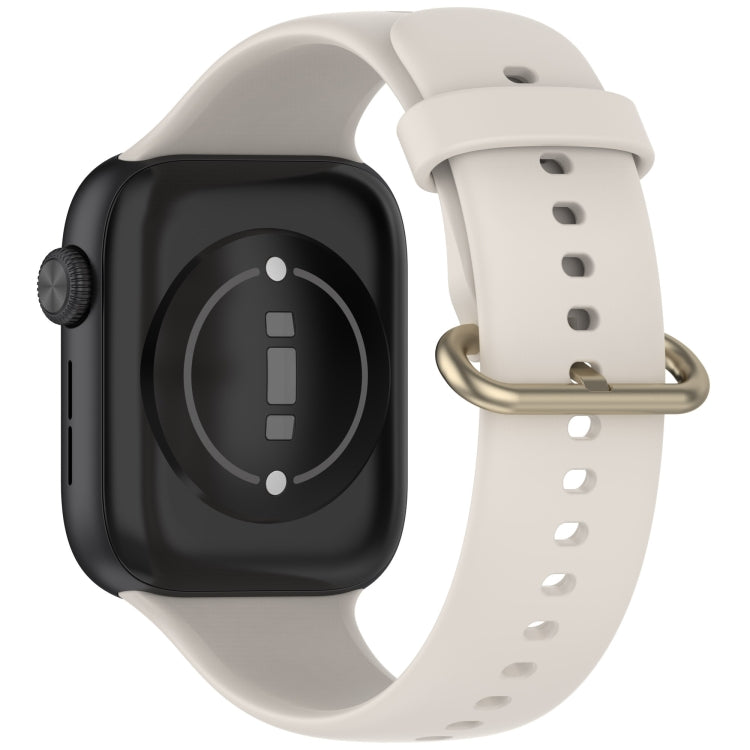 For Honor Watch 5 Solid Color Black Buckle Soft Silicone Watch Band
