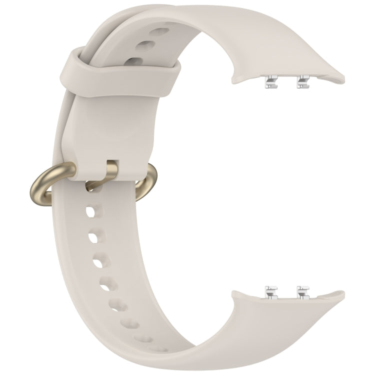 For Honor Watch 5 Solid Color Black Buckle Soft Silicone Watch Band