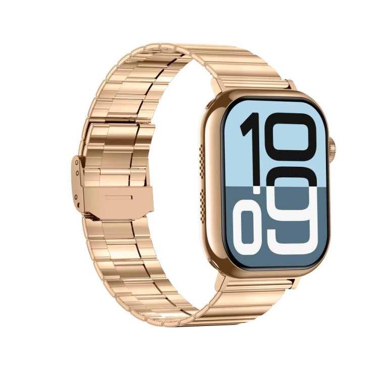KL08 2.04 inch Color Screen Smart Watch Steel Strap, Support Bluetooth Call