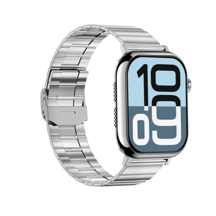 KL08 2.04 inch Color Screen Smart Watch Steel Strap, Support Bluetooth Call