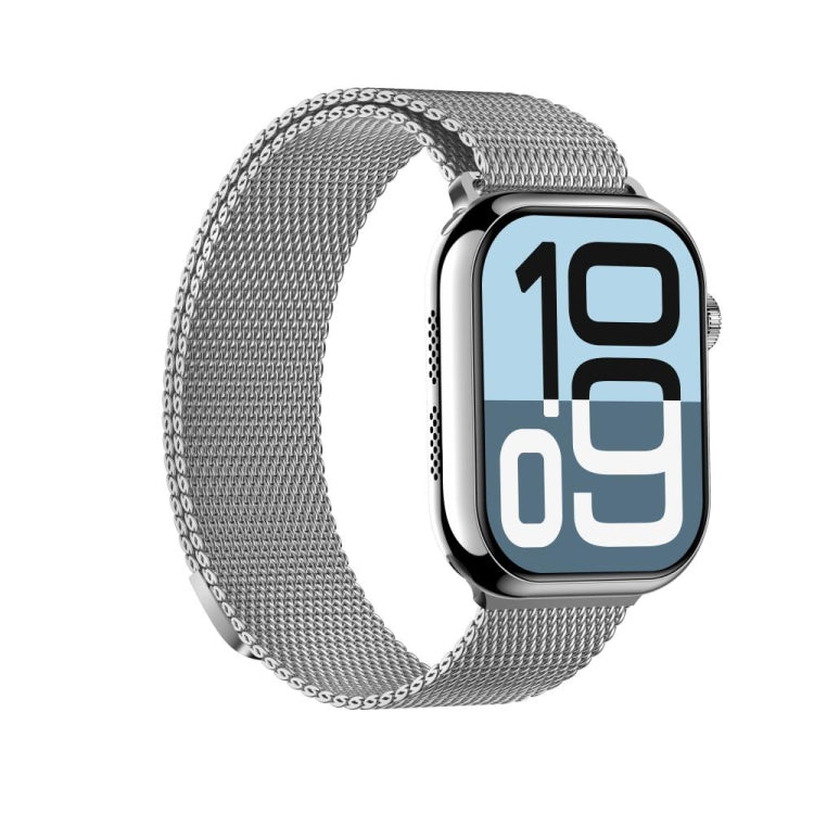 KL08 2.04 inch Color Screen Smart Watch Milan Steel Strap, Support Bluetooth Call