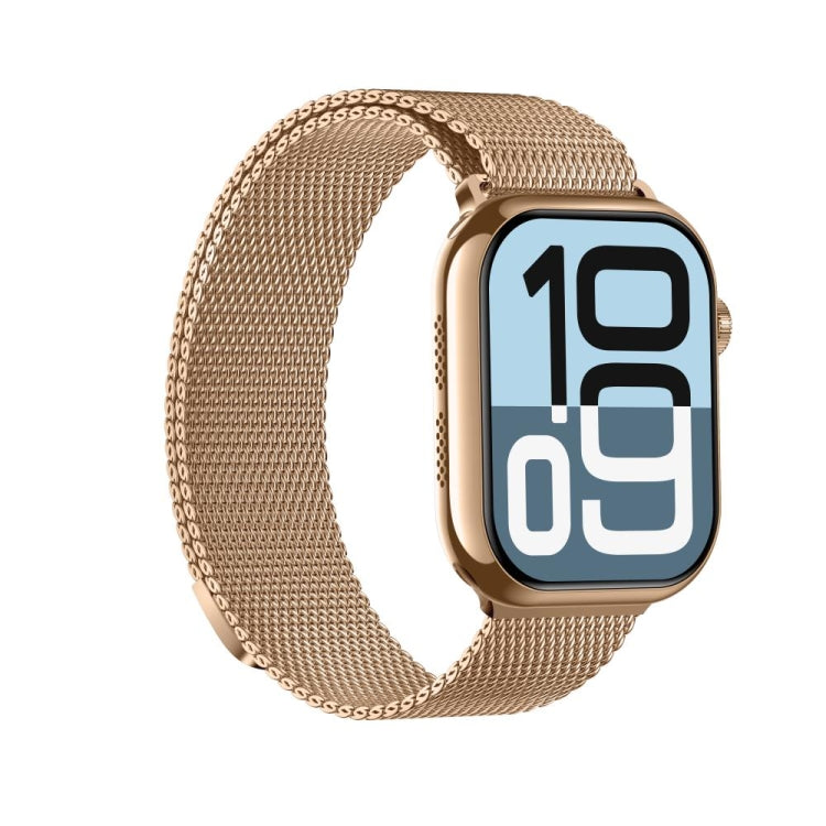 KL08 2.04 inch Color Screen Smart Watch Milan Steel Strap, Support Bluetooth Call