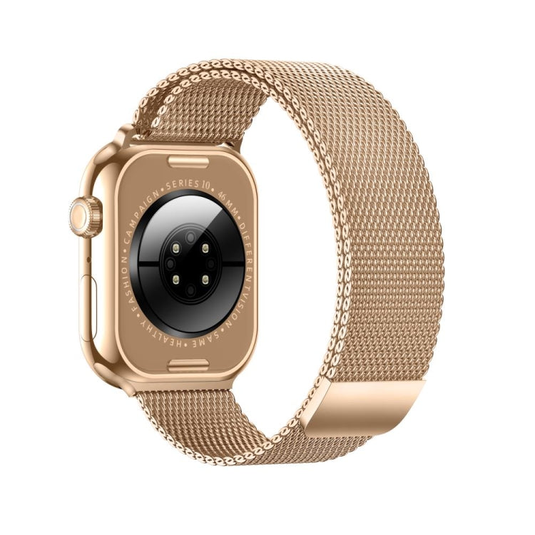 KL08 2.04 inch Color Screen Smart Watch Milan Steel Strap, Support Bluetooth Call