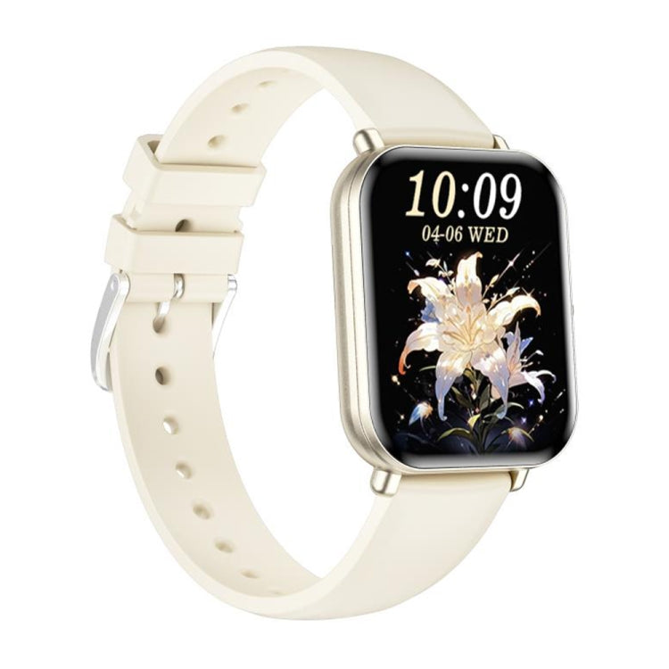 KM66 1.75 inch Color Screen Smart Watch Silicone Strap, Support Bluetooth Call