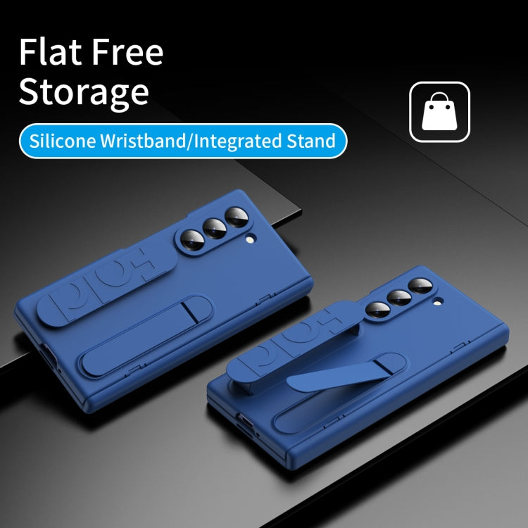 For Galaxy Z Fold5 5G Bazher Shell Film Integrated Holder Shockproof Phone Case