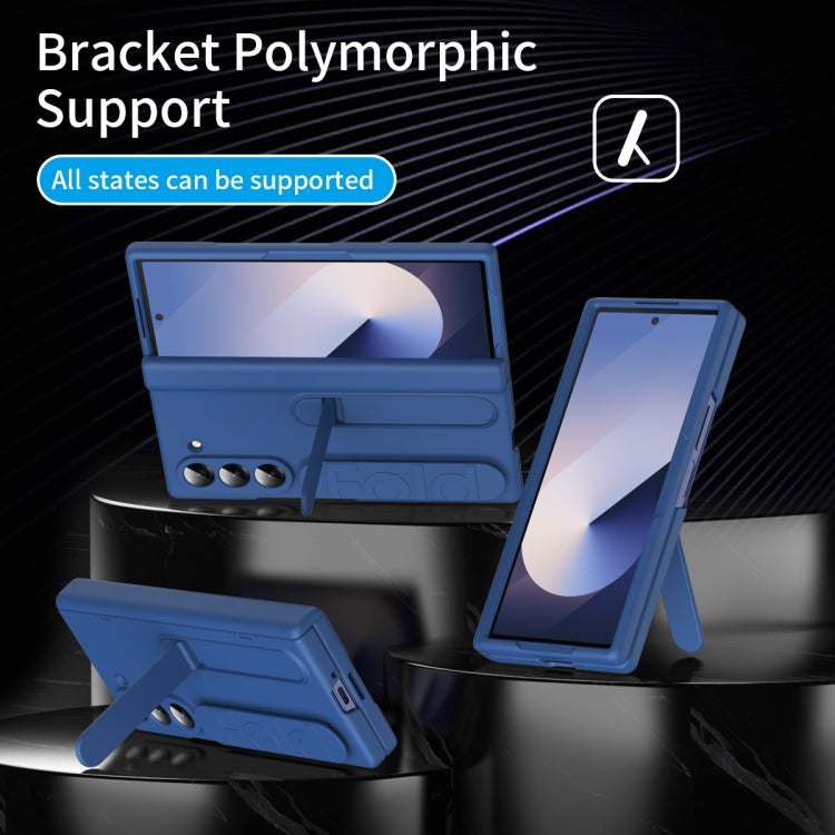 For Galaxy Z Fold5 5G Bazher Shell Film Integrated Holder Shockproof Phone Case