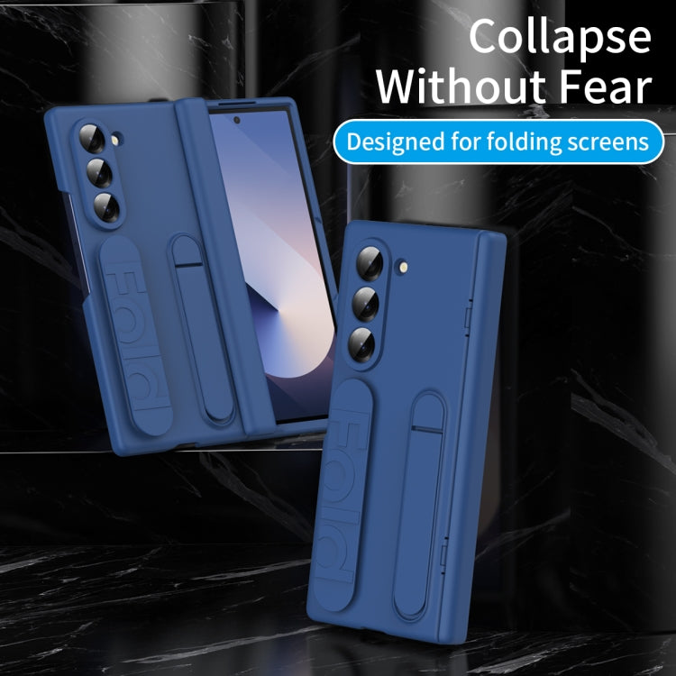 For Galaxy Z Fold5 5G Bazher Shell Film Integrated Holder Shockproof Phone Case