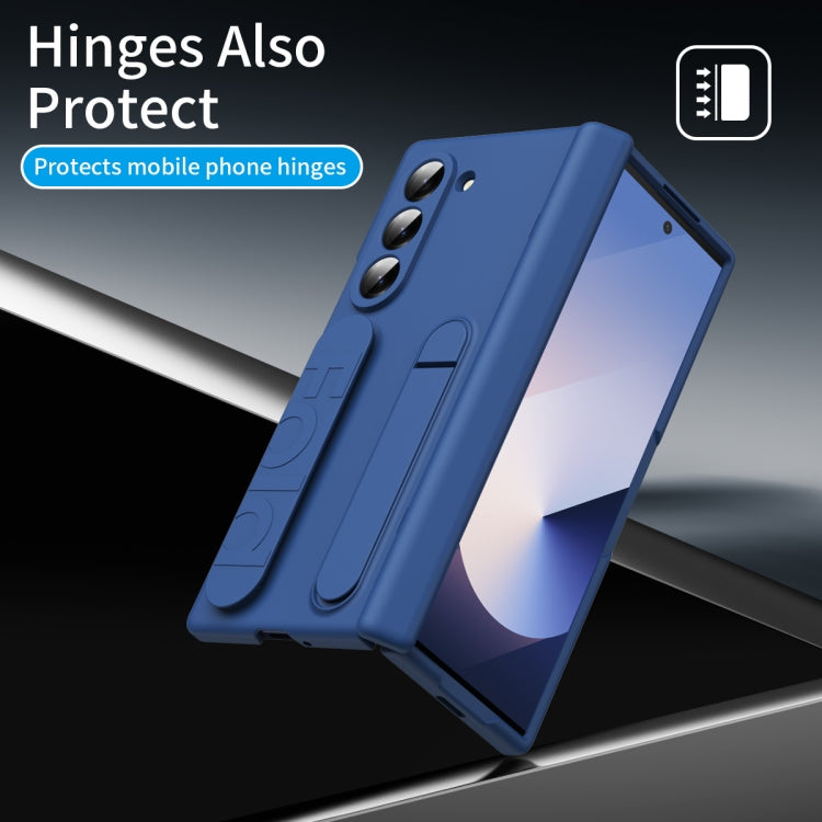 For Galaxy Z Fold5 5G Bazher Shell Film Integrated Holder Shockproof Phone Case
