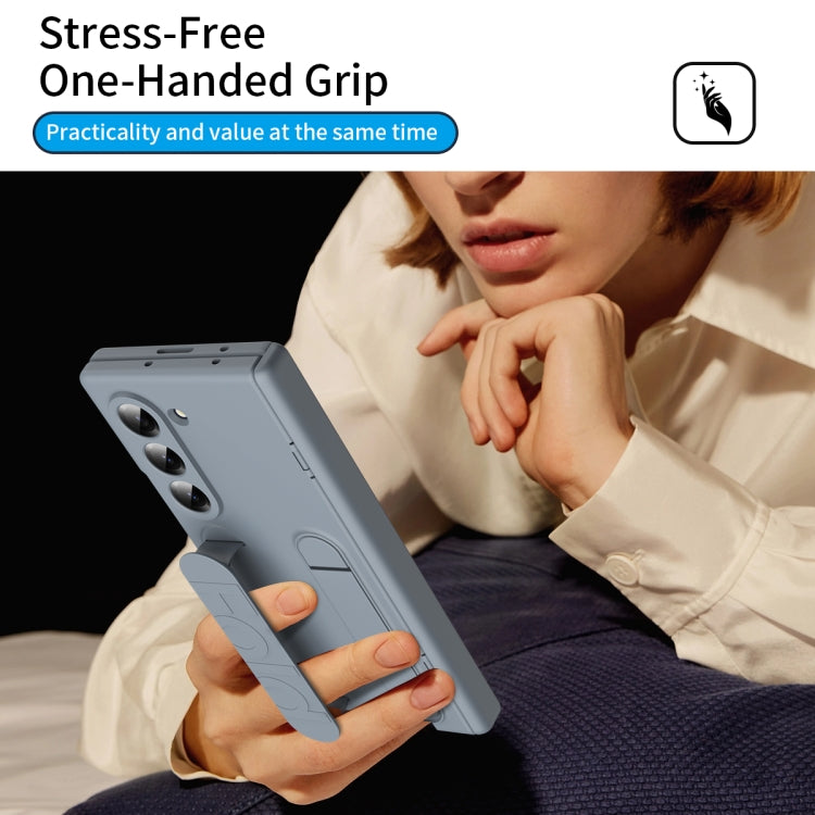 For Galaxy Z Fold5 5G Bazher Shell Film Integrated Holder Shockproof Phone Case
