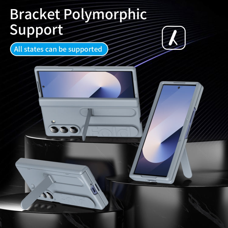 For Galaxy Z Fold5 5G Bazher Shell Film Integrated Holder Shockproof Phone Case