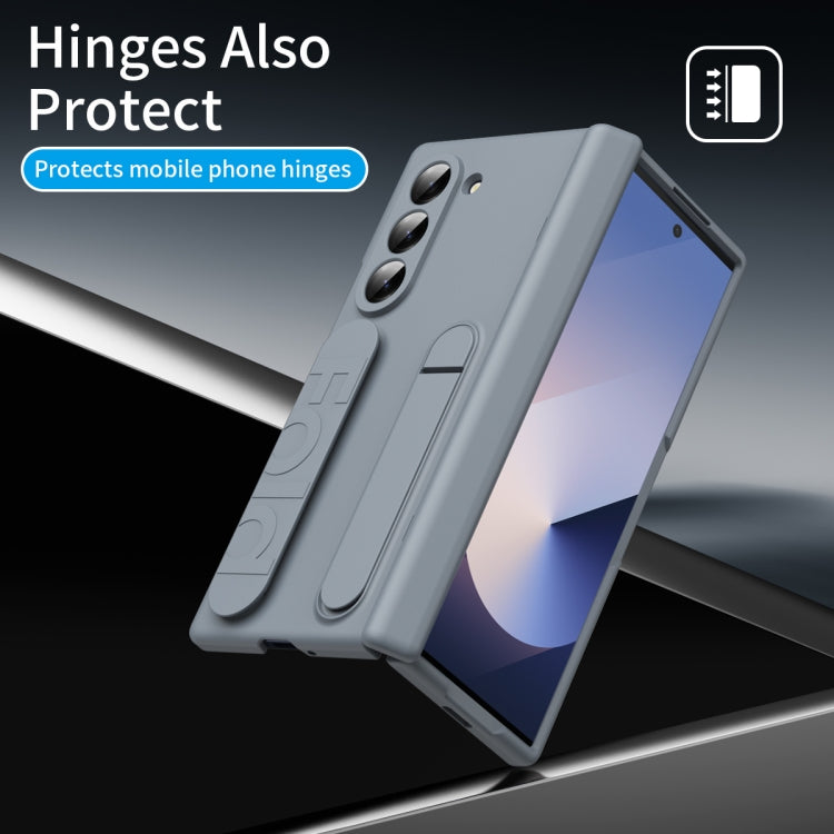 For Galaxy Z Fold5 5G Bazher Shell Film Integrated Holder Shockproof Phone Case