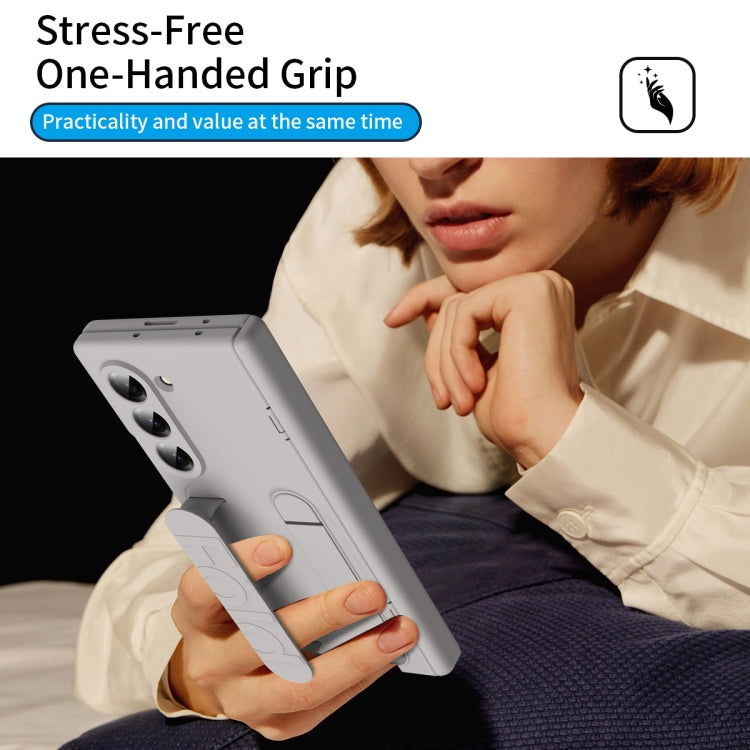 For Galaxy Z Fold5 5G Bazher Shell Film Integrated Holder Shockproof Phone Case