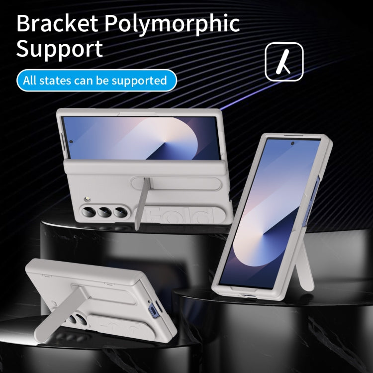 For Galaxy Z Fold5 5G Bazher Shell Film Integrated Holder Shockproof Phone Case