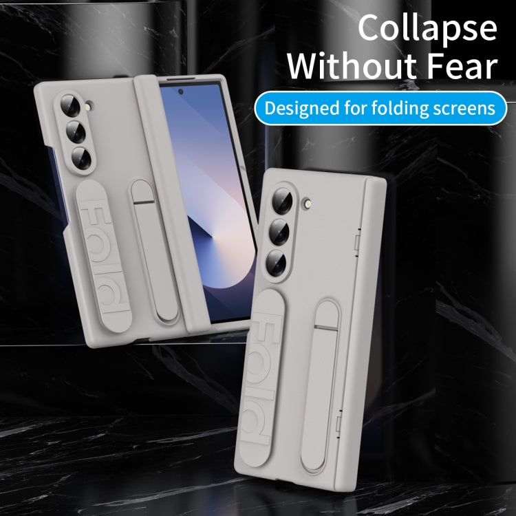 For Galaxy Z Fold5 5G Bazher Shell Film Integrated Holder Shockproof Phone Case