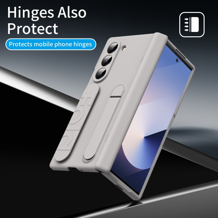 For Galaxy Z Fold5 5G Bazher Shell Film Integrated Holder Shockproof Phone Case
