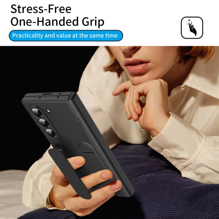 For Galaxy Z Fold5 5G Bazher Shell Film Integrated Holder Shockproof Phone Case