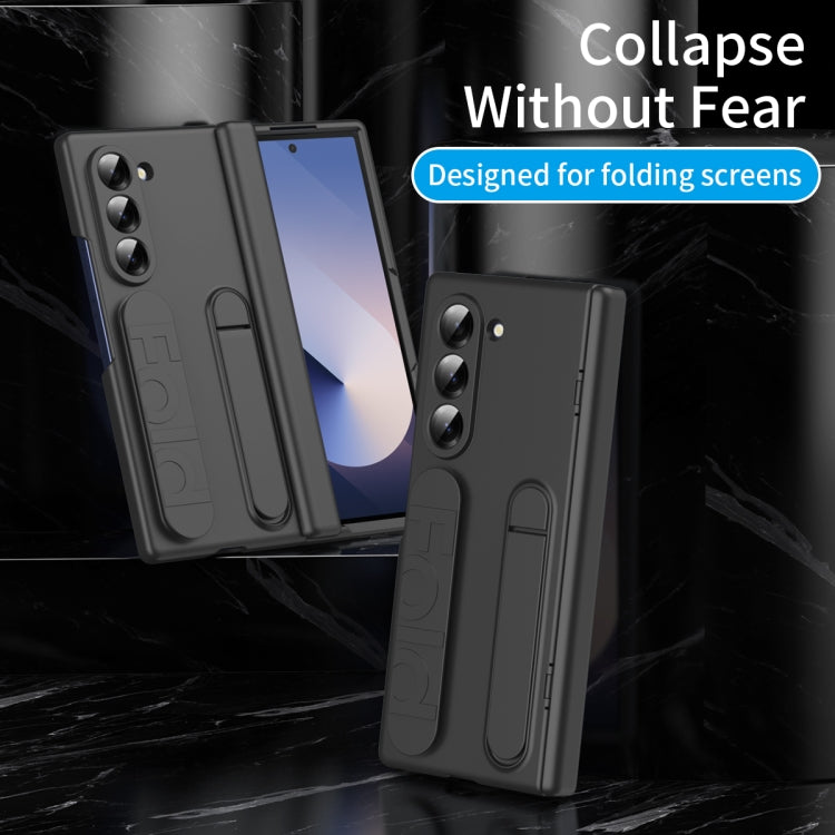 For Galaxy Z Fold5 5G Bazher Shell Film Integrated Holder Shockproof Phone Case