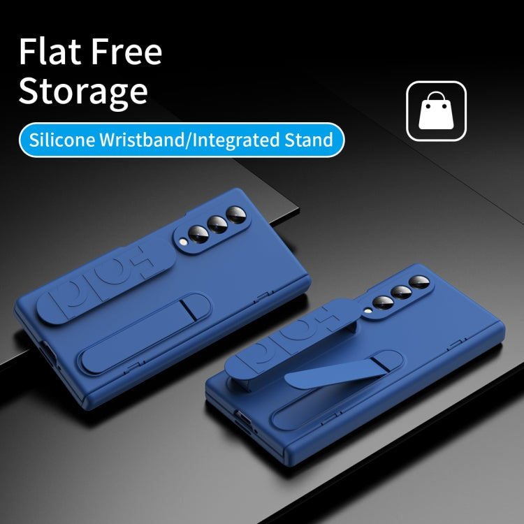 For Galaxy Z Fold4 Bazher Shell Film Integrated Holder Shockproof Phone Case