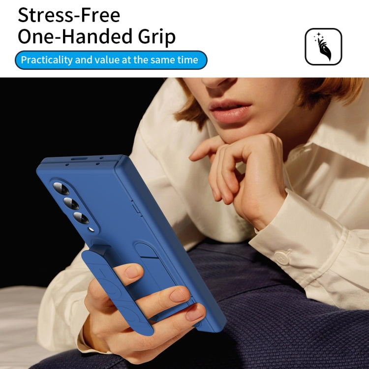 For Galaxy Z Fold4 Bazher Shell Film Integrated Holder Shockproof Phone Case