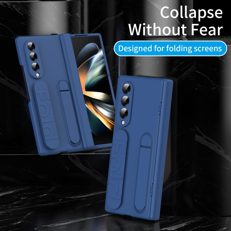 For Galaxy Z Fold4 Bazher Shell Film Integrated Holder Shockproof Phone Case