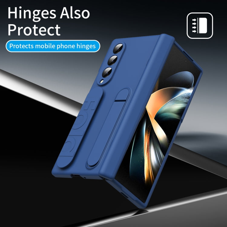 For Galaxy Z Fold4 Bazher Shell Film Integrated Holder Shockproof Phone Case