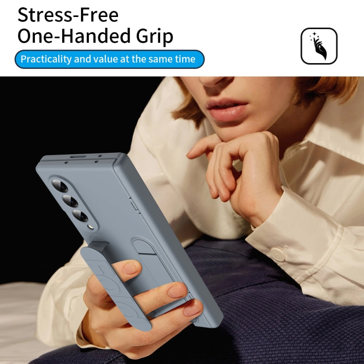 For Galaxy Z Fold4 Bazher Shell Film Integrated Holder Shockproof Phone Case