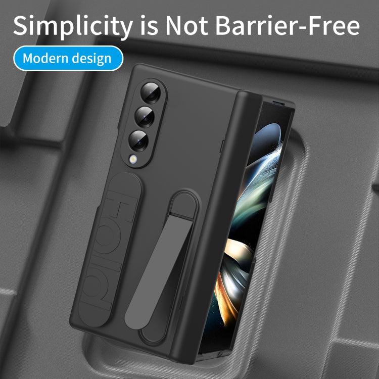 For Galaxy Z Fold4 Bazher Shell Film Integrated Holder Shockproof Phone Case