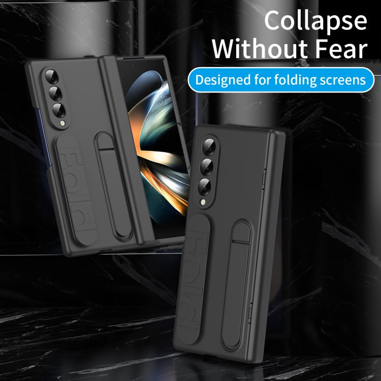 For Galaxy Z Fold4 Bazher Shell Film Integrated Holder Shockproof Phone Case