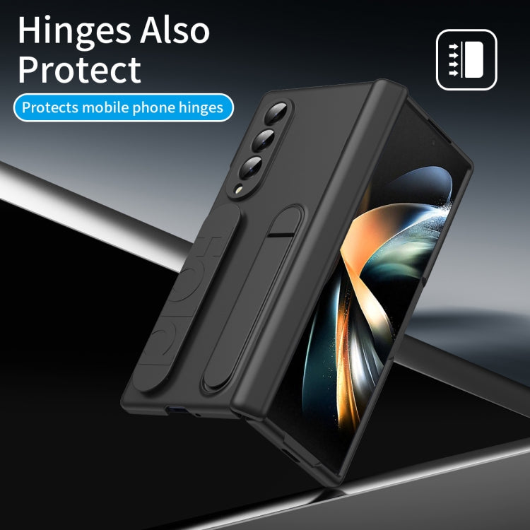 For Galaxy Z Fold4 Bazher Shell Film Integrated Holder Shockproof Phone Case
