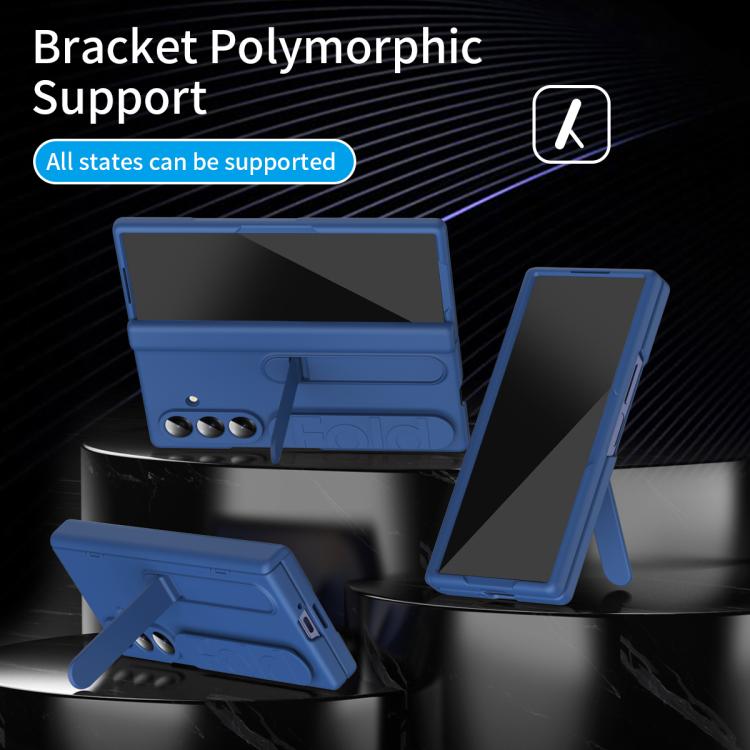 For Galaxy Z Fold7 5G Bazher Shell Film Integrated Holder Shockproof Phone Case