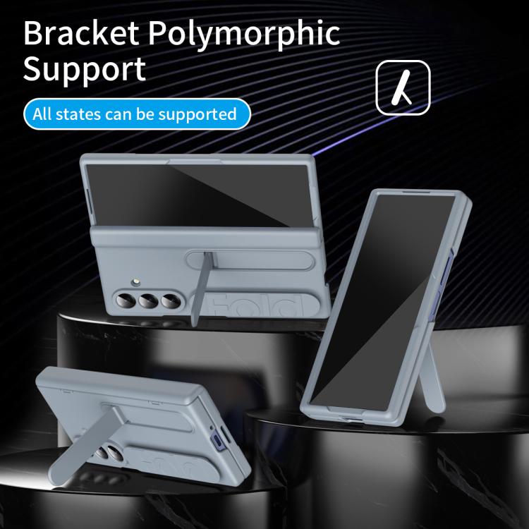 For Galaxy Z Fold7 5G Bazher Shell Film Integrated Holder Shockproof Phone Case