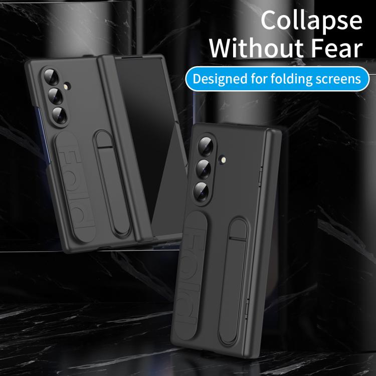 For Galaxy Z Fold7 5G Bazher Shell Film Integrated Holder Shockproof Phone Case