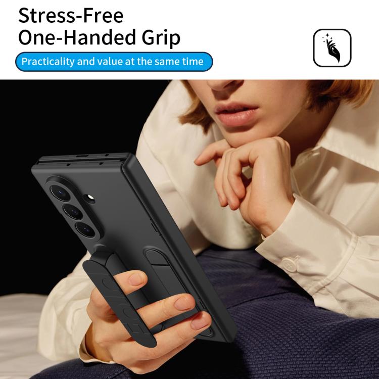 For Galaxy Z TriFold Bazher Shell Film Integrated Holder Shockproof Phone Case