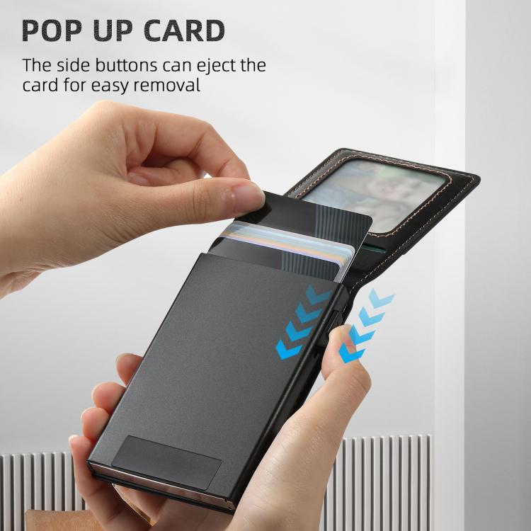 For Samsung Galaxy S25 5G Suteni H19 Oil Wax 2-in-1 MagSafe Removable Card Box Back Phone Case